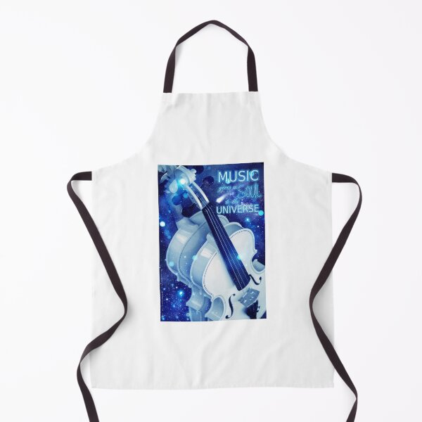 Item preview, White violin in space designed and sold by MissMezzo.