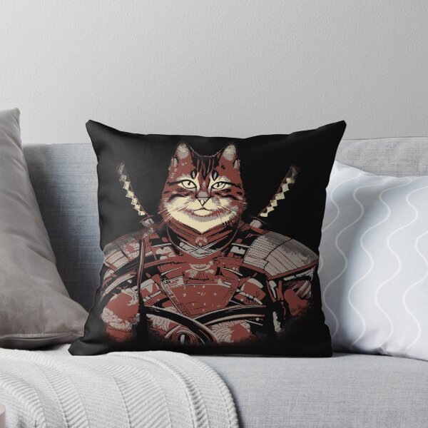 Item preview, Cat Samurai Warrior Japanese designed and sold by JoseloRochaArt.