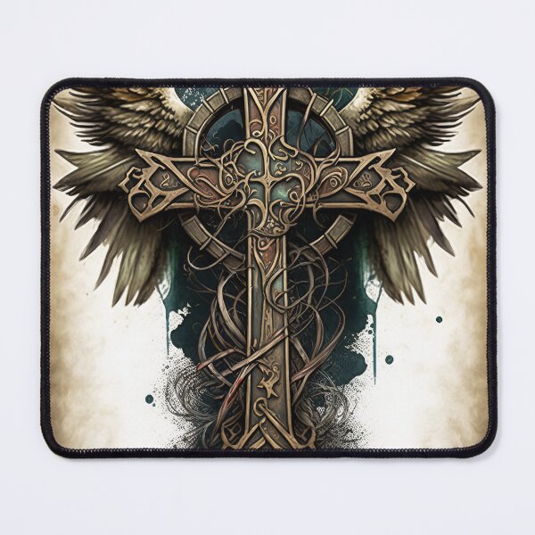 Item preview, Graffiti Cross with Angel Wings 2 designed and sold by Richard-Y.