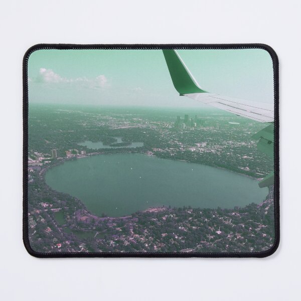 Item preview, Downtown Minneapolis Purple Blue Skies Airplane View designed and sold by madeadventurous.
