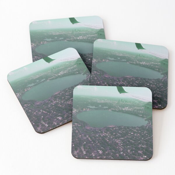 Item preview, Downtown Minneapolis Purple Blue Skies Airplane View designed and sold by madeadventurous.