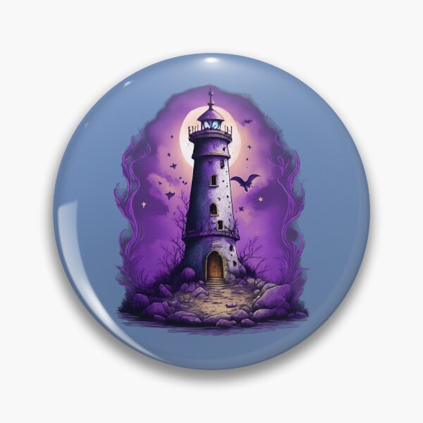 Item preview, Colurful Lighthouse at Sea V1 designed and sold by neonbloodart.