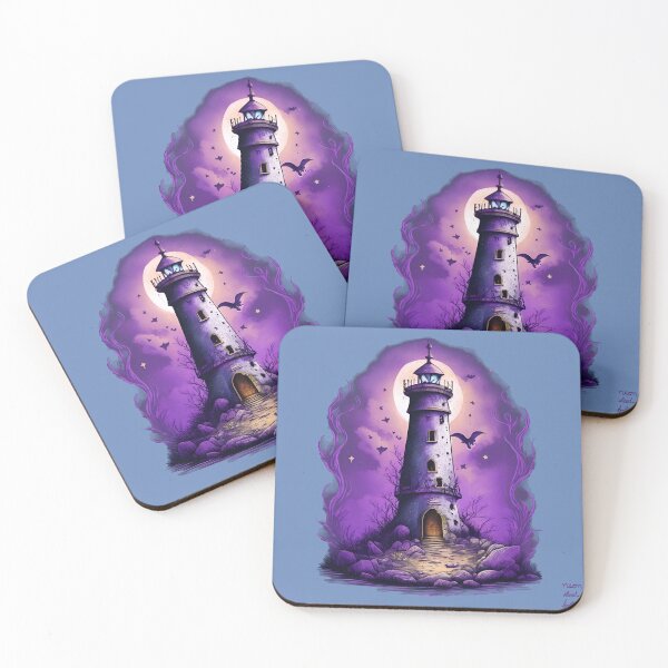 Item preview, Colurful Lighthouse at Sea V1 designed and sold by neonbloodart.