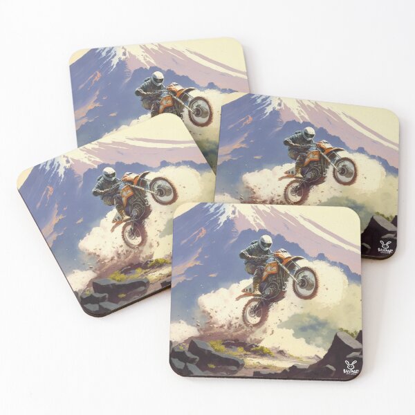 Item preview, Motocross jumping over rocks designed and sold by SaMoJu.