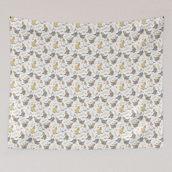 Item preview, Cute Cockatiel Pattern designed and sold by OllieSuzieSunny.