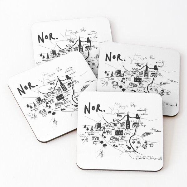 Item preview, Norwich Illustrated Map designed and sold by MadsIllo.