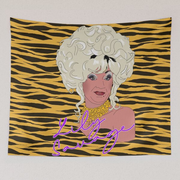 Item preview, Portrait of Lily Savage (Paul O'Grady) designed and sold by DollSnatcher.
