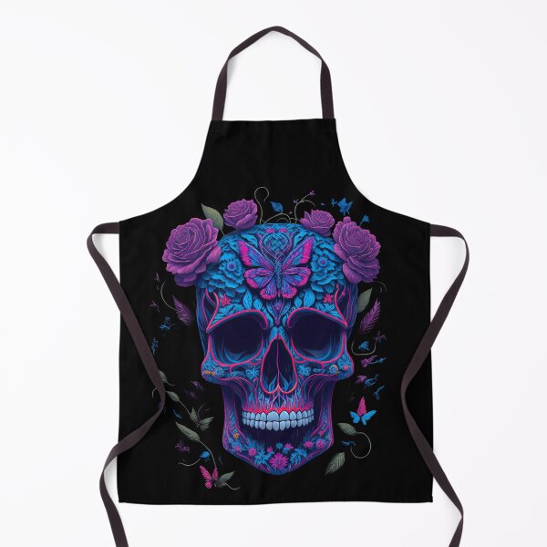 Item preview, Funny Sugar Candy Skull With Flowers designed and sold by allovervintage.