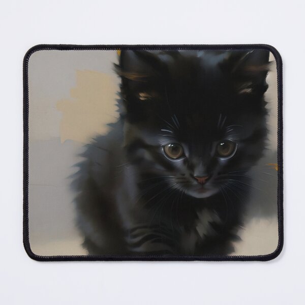 Item preview, Feline Elegance: A distinguished kitty oil painting designed and sold by KH-GardenEden.