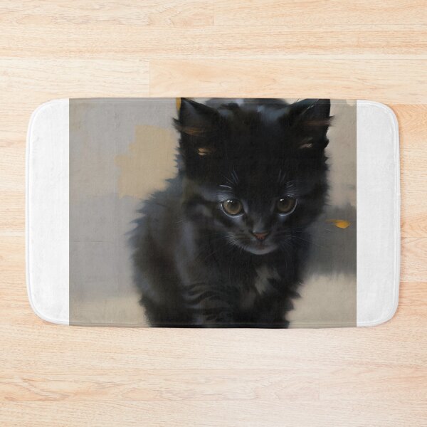 Item preview, Feline Elegance: A distinguished kitty oil painting designed and sold by KH-GardenEden.