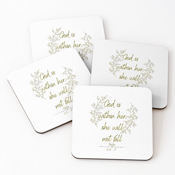 Item preview, God is within her, she will not fall Psalm 46:5 designed and sold by Hailow.