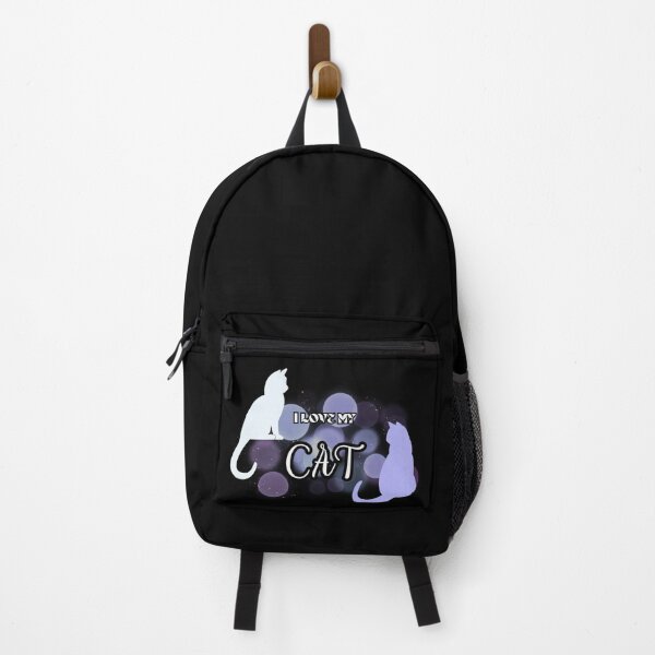 Item preview, I LOVE MY CAT (purple) designed and sold by KateJaxxon.