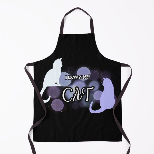 Item preview, I LOVE MY CAT (purple) designed and sold by KateJaxxon.