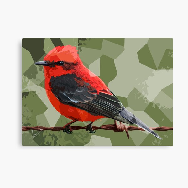 Red Bird Canvas Print