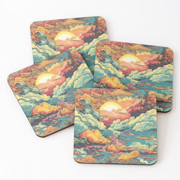 Item preview, Colorful sky with clouds seamless pattern designed and sold by mliotard.