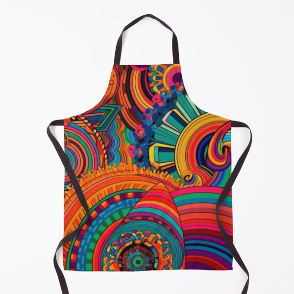 Item preview, Psychedelic Patterns in Bright Colors Art Print designed and sold by CRAZY&ART.