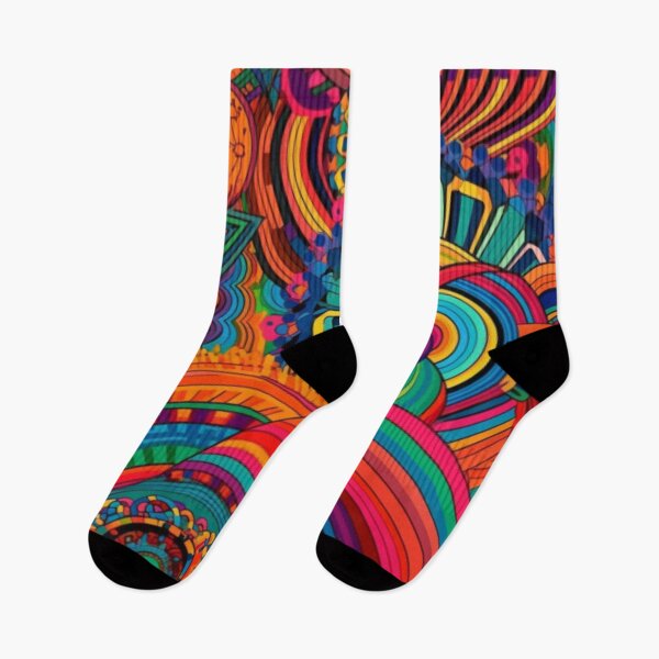 Item preview, Psychedelic Patterns in Bright Colors Art Print designed and sold by CRAZY&ART.
