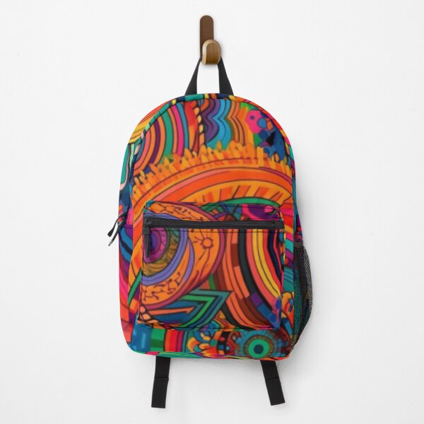 Item preview, Psychedelic Patterns in Bright Colors Art Print designed and sold by CRAZY&ART.