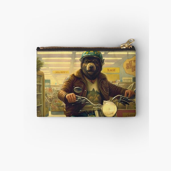 Item preview, Bear on Motorcycle in Supermarket designed and sold by SaMoJu.