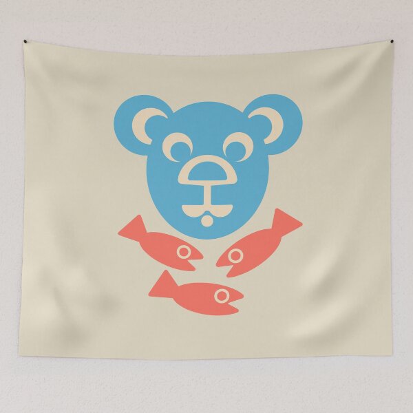 Item preview, CUTE BEAR AND FISH - UnBlink Studio by Jackie Tahara designed and sold by Jackie Tahara of UnBlink Studio.
