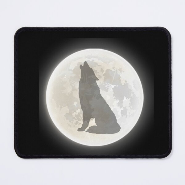 Item preview, Wolf Howling at Full Moon Silhouette  designed and sold by Robertworkshop.