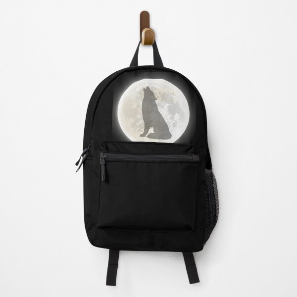 Artikelvorschau, Wolf, der an der Vollmond-Silhouette heult entworfen und verkauft von Robertworkshop.
