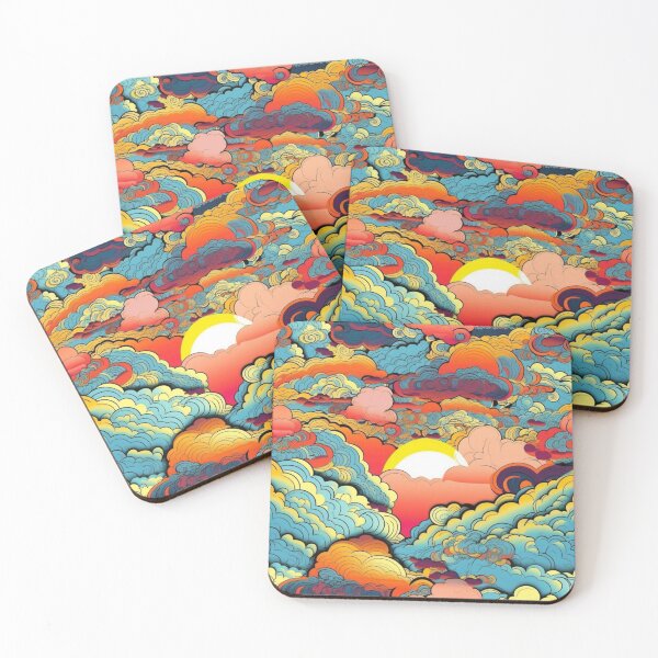 Item preview, Colorful sky with clouds seamless pattern designed and sold by mliotard.