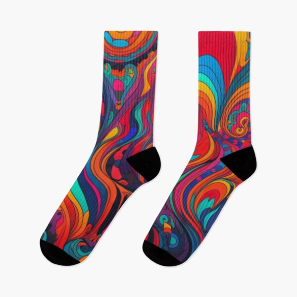 Item preview, Psychedelic Patterns in Bright Colors Art Print designed and sold by CRAZY&ART.