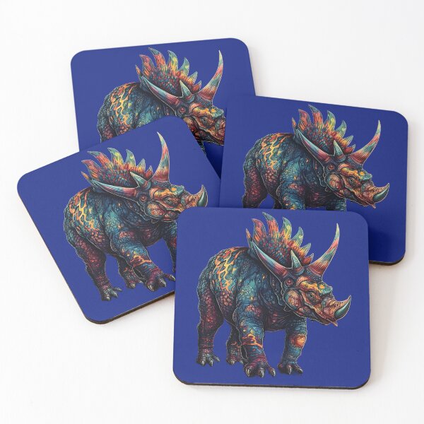 Artikelvorschau, Bunter gehörnter Dino entworfen und verkauft von DavisDesigns79.