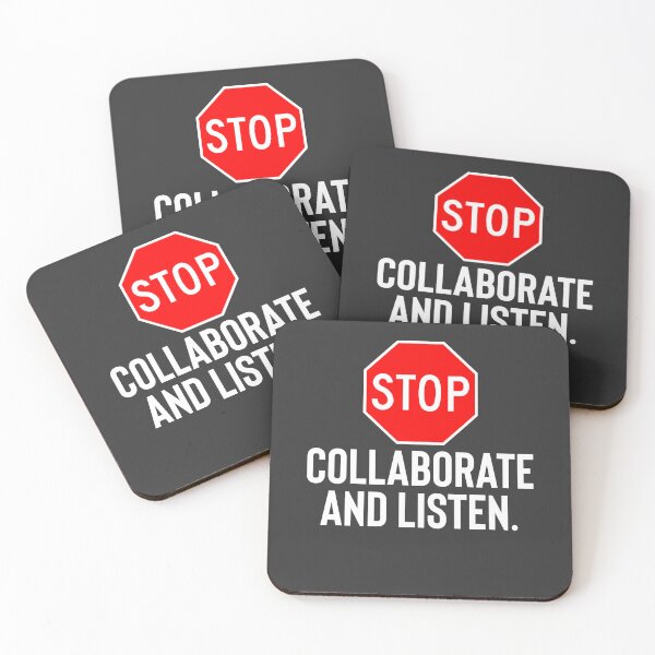 Item preview, Stop Collaborate and Listen  designed and sold by Raw Creative Prints.