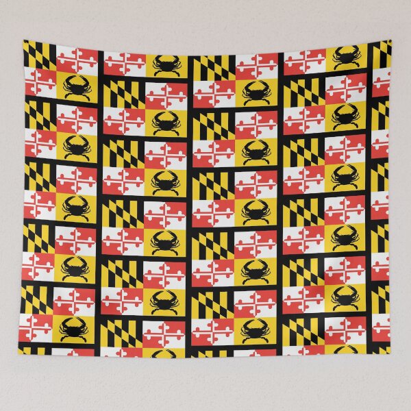 Item preview, Maryland Crab Flag designed and sold by LudlumDesign.