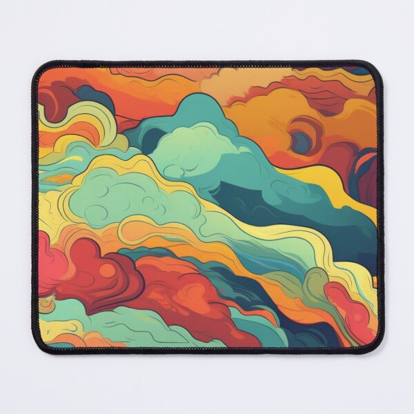 Item preview, Surrealistic colorful sky with clouds seamless pattern designed and sold by mliotard.