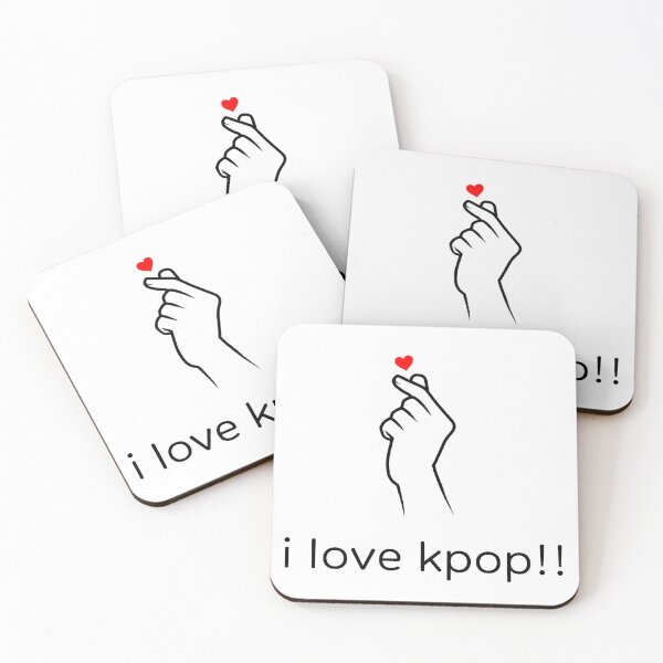 Item preview, I love K-pop! (In English) with hand-heart (High Quality) designed and sold by mezhan.