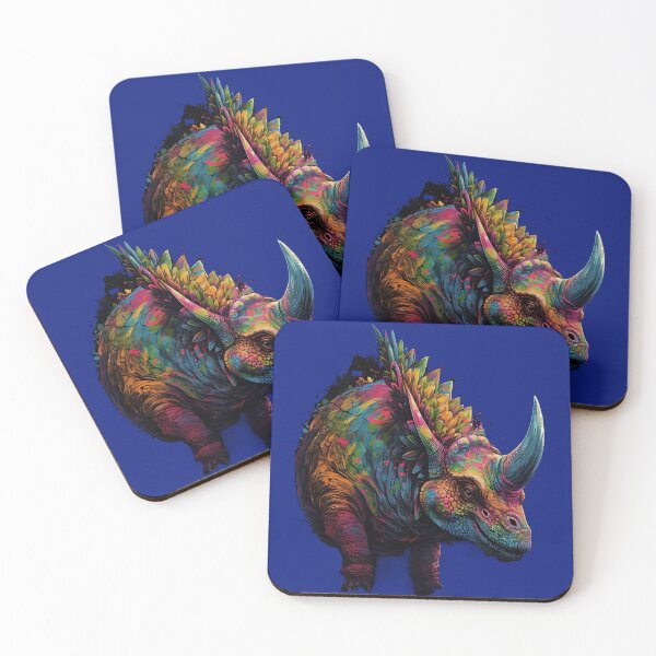 Item preview, Colorful Horned Dino Busting Through designed and sold by DavisDesigns79.