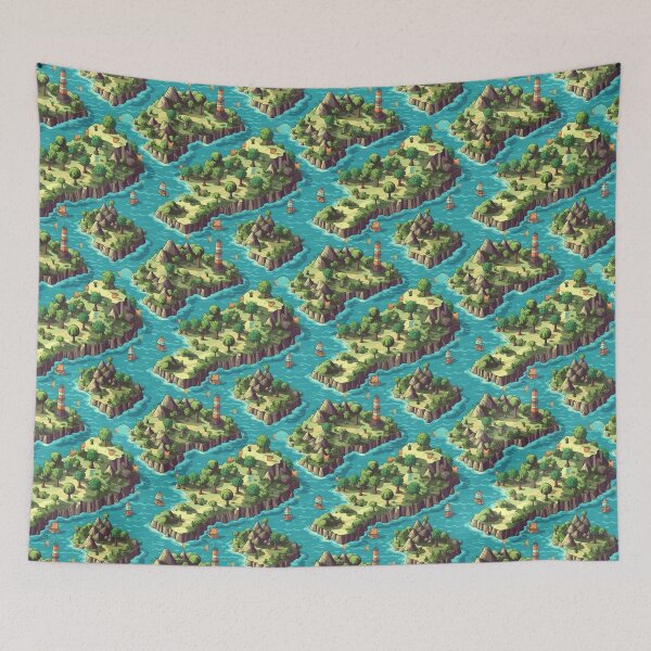 Artikelvorschau, Isometric island seamless pattern entworfen und verkauft von mliotard.