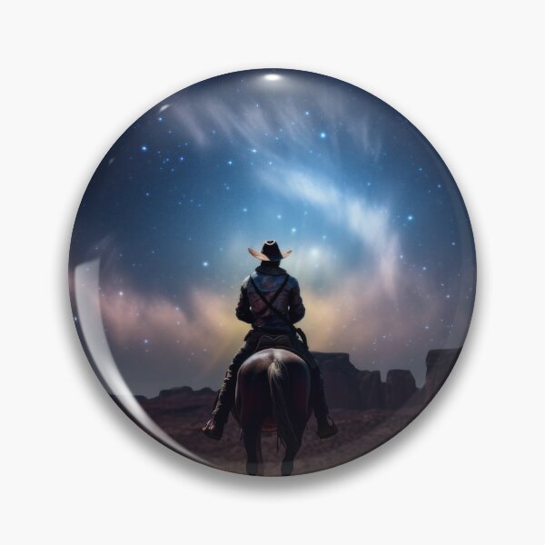 Item preview, Vaquero contemplando la Vía Láctea designed and sold by frogg136.