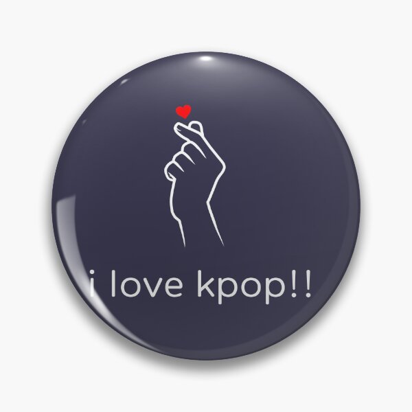 Item preview, I love K-pop! (In English) with hand-heart (High Quality) WHITE  designed and sold by mezhan.