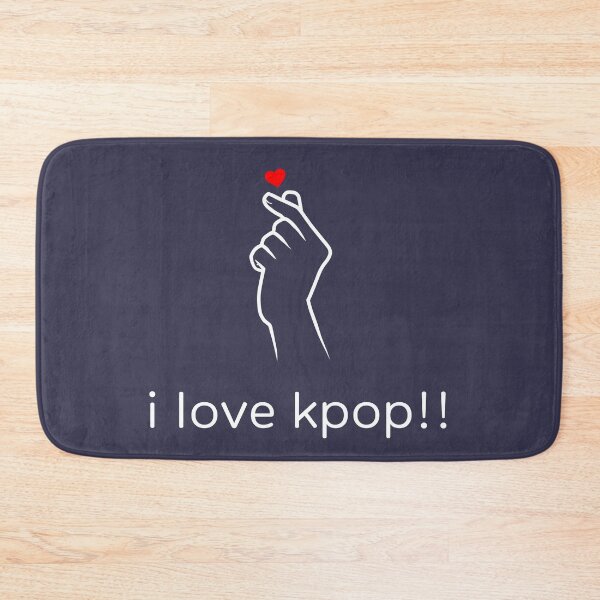 Item preview, I love K-pop! (In English) with hand-heart (High Quality) WHITE  designed and sold by mezhan.