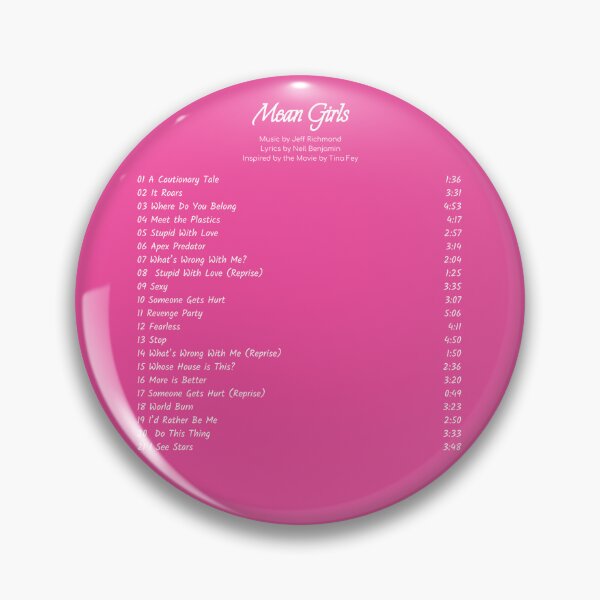 Item preview, Mean Girls the Musical Tracklist designed and sold by BlackwellNY.