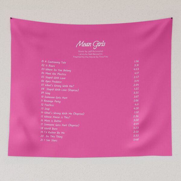 Item preview, Mean Girls the Musical Tracklist designed and sold by BlackwellNY.