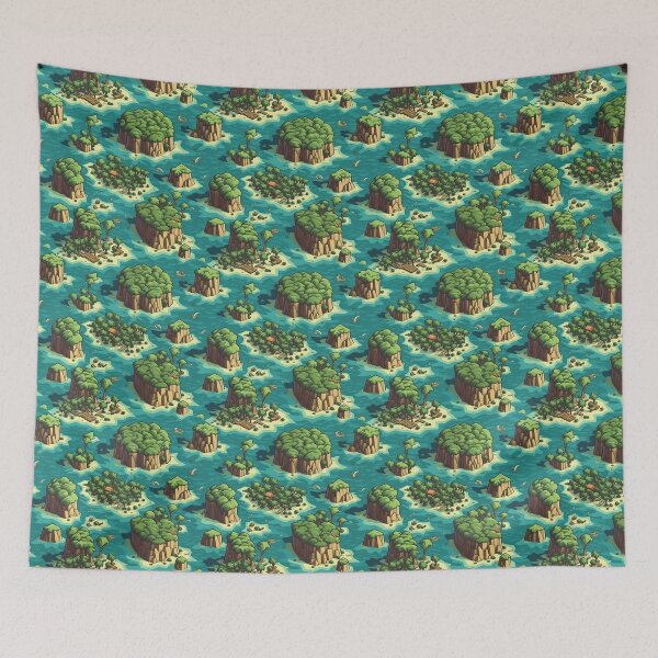 Artikelvorschau, Isometric island seamless pattern entworfen und verkauft von mliotard.