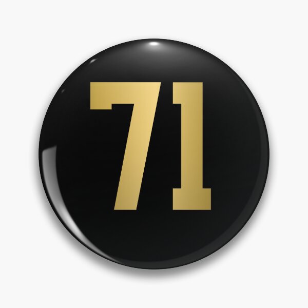 Item preview, Golden Number 71 - Sports Numbers  designed and sold by NECHSTORE.