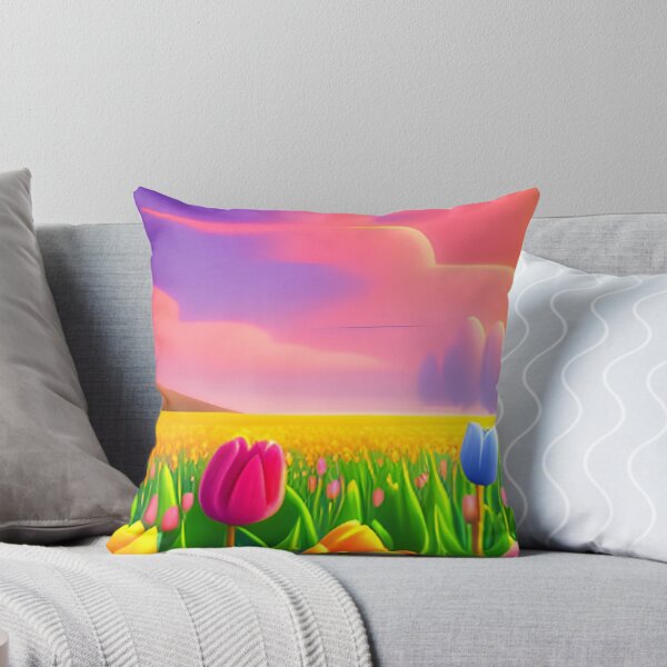 Item preview, Discover the Enchanting Beauty of a Vibrant Tulip Wonderland. designed and sold by Bowbubble.