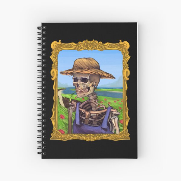 Item preview, Skeleton Farmer - Art by @justonegekko on Instagram. designed and sold by Gekkostore.
