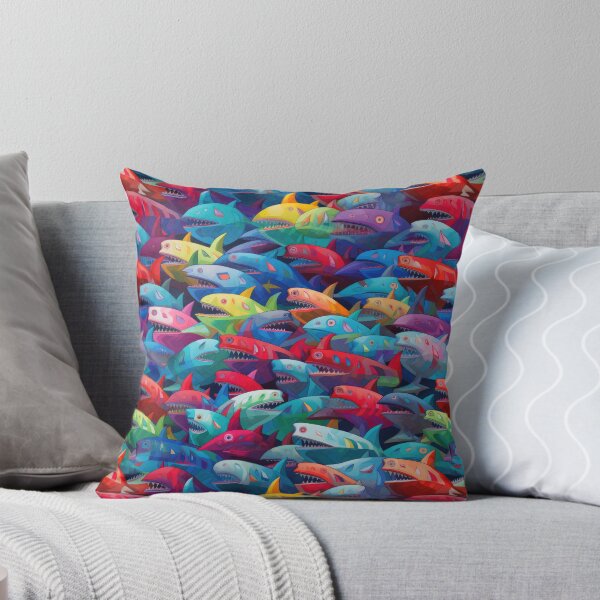 Item preview, Oceanic Elegance: Dive into Style with our Abstract Shark Print Apparel and Homeware Collection! designed and sold by ThePurpleMelon.