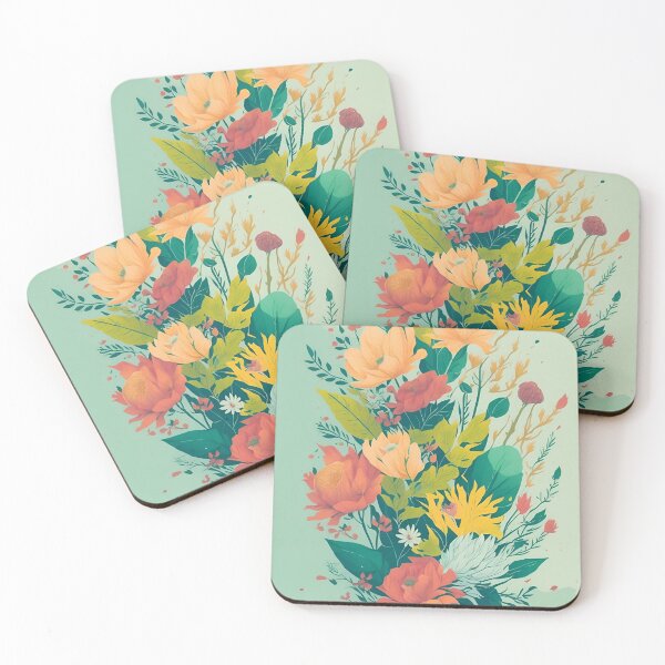 Item preview, Flowergarden lime green designed and sold by theCutestthings.