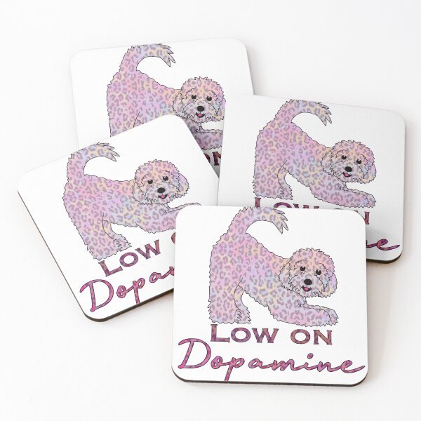 Item preview, Low on Dopamine doodle pink designed and sold by SaintsPlace.