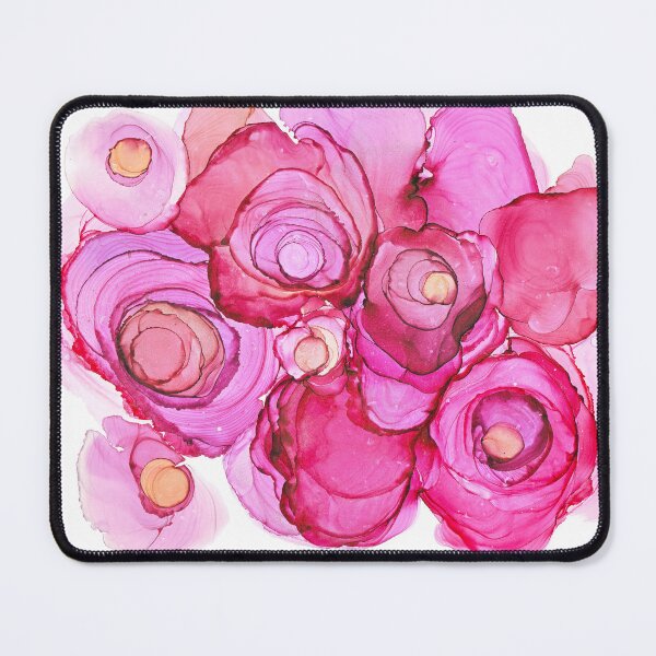 Item preview, Fluid Rose garden - Alcohol ink abstract painting designed and sold by Wolshebnaja.