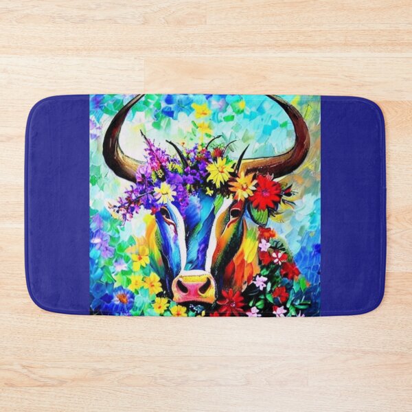 Item preview, Beautiful bull surrounded by wildflowers. designed and sold by Natalia-Vlad.