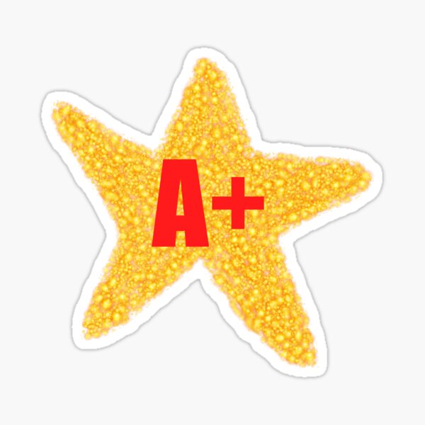 Great Job set of 4 Gold Stars Sticker for Sale by notsweettea